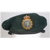 Image 3 : #149 CANADIAN MILITARY BERET GREEN W/  BADGE RCCS