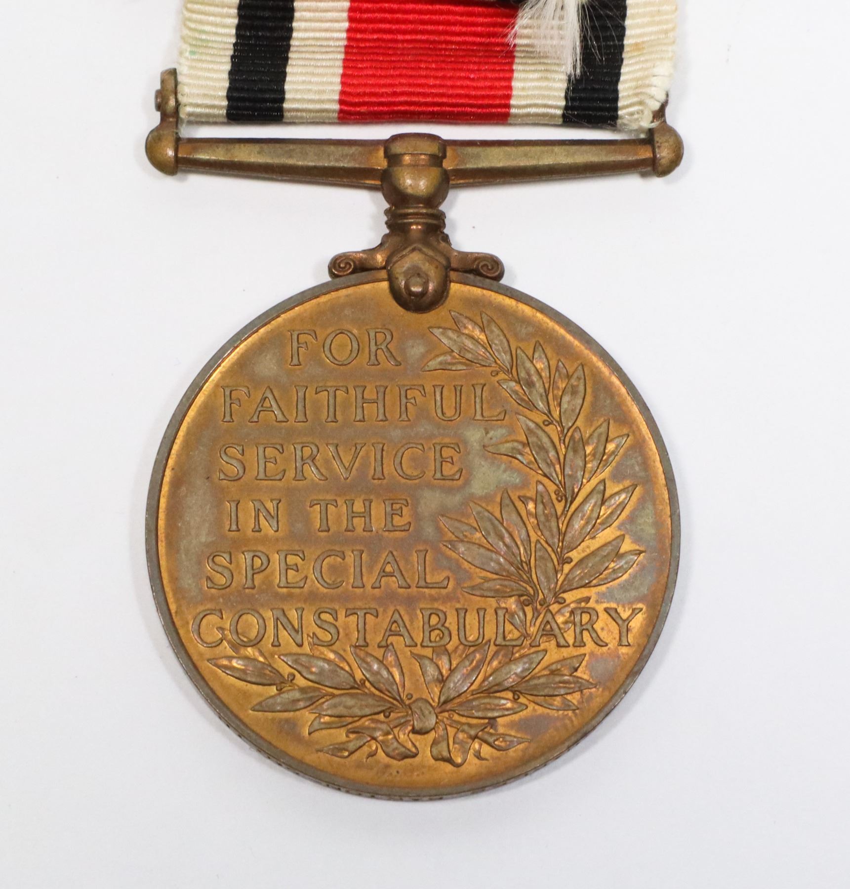 Service Ribbon Ww1 #169 WW1 CONSTABULARY LONG SERVICE MEDAL KING