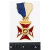 Image 1 : #173 KINGS CROWN MEDAL W/ RIBBON ST GEORGE DESIGN