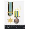 Image 1 : #178 MINIATURE MEDAL AIR CREW EUROPE STAR + KOREA