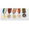 Image 2 : #179 MINIATURE DEFENCE MEDAL SILVER CANADA +STARS
