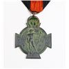 Image 2 : #200 RARE WW1 BELGIUM YSER CROSS MEDAL 1914 1918