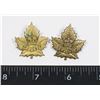 Image 1 : #245 WW1 CANADIAN CEF COLLAR BADGE LOT MAPLE