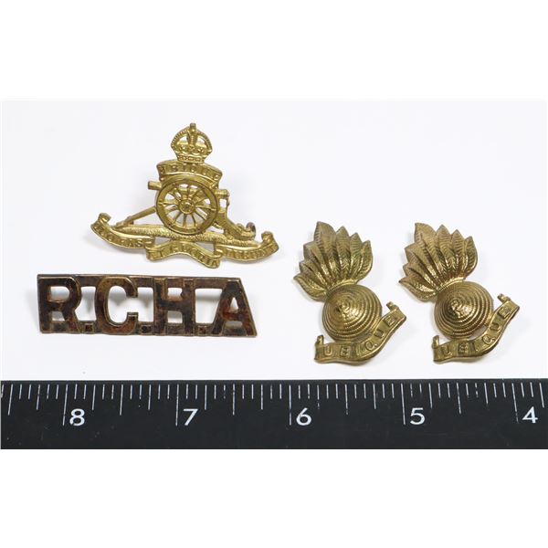 #259 WW2 ROYAL CANADIAN HORSE ARTILLERY BADGE LOT