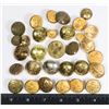 Image 1 : #265 MILITARY ASSORTED BUTTON LOT ASSORTED ERA
