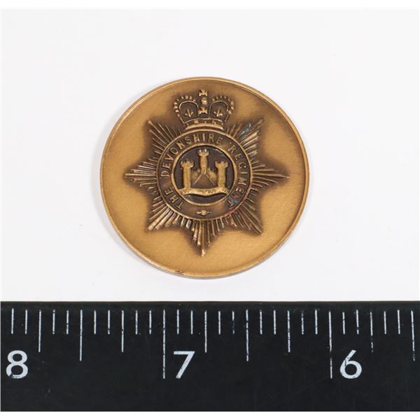 #275 BRITISH DEVONSHIRE REGIMENT MEDAL COIN