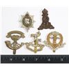 Image 1 : #283 LOT OF 6 WW2 BRITISH MILITARY CAP BADGES INC.