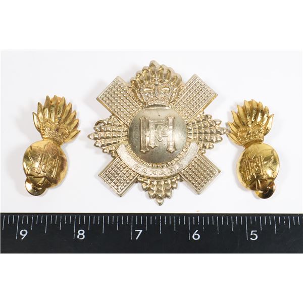 #292 HIGHLAND FUSILIERS CANADA CAP BADGE COLLARS
