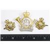 Image 1 : #294 ROYAL CANADIAN PAY CORPS CAP BADGE COLLARS