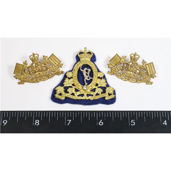 #295 ROYAL CANADIAN CORPS OF SIGNALS CAP BADGE SET