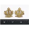 Image 1 : #327 WW2 CANADA REGIMENT DE HULL COLLAR BADGES