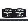 Image 1 : #353 WW2 UNCUT CANADA USA R.C.A.F SHOULDER TITLES