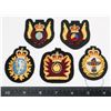Image 1 : #387 LOT 5 CANADIAN CLOTH INSIGNIA INCLUDING