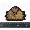 Image 1 : #394 ROYAL NAVY BRITISH CAP BADGE W/ METAL ANCHOR