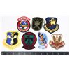 Image 1 : #400 LOT 7 UNITED STATES AIR FORCE CLOTH PATCHES
