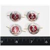 Image 1 : #445 LOT OF 4 EAST GERMAN COMMUNIST HAT BADGES