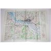 Image 1 : #518 ALLIED MAP WW2 HAMBURG 1943 34X25 INCHES