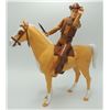Image 1 : #731 MARX TOYS JOHHNY WEST FIGURE + HORSE 1965