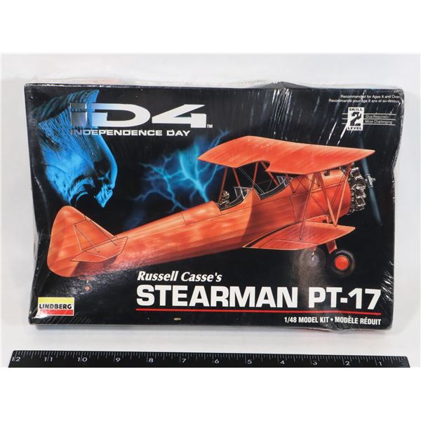 #944 INDEPENDENCE DAY BIPLANE STEARMAN PT-17 PLANE
