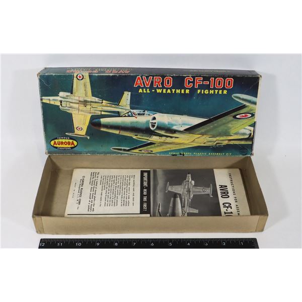 #955 BOX ONLY AURORA AVRO CF-100  FIGHTER JET