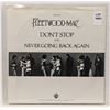Image 2 : #1021 FLEETWOOD MAC DON'T STOP 45 SINGLE VINYL