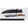 Image 1 : #1095 CHINESE MADE KNIFE W/ LION DESIGN + SCABBARD