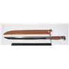 Image 1 : #1096 REPRODUCTION BAYONET LARGE SIZE W/ SCABBARD