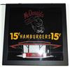 Image 1 : #1151 MCDONALD'S HAMBURGERS NEON SIGN WORKING