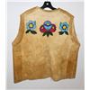 Image 1 : #1153  ABORIGINAL TSUUT'INA BEADWORK  LEATHER VEST
