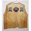 Image 2 : #1153  ABORIGINAL TSUUT'INA BEADWORK  LEATHER VEST