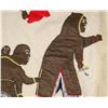 Image 2 : #1158 INUIT ABORIGINAL 34X30 INCH BLANKET FISHING