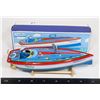 Image 1 : #1163 SCHYLLING COLLECTOR SERIES TIN SPEEDBOAT IN