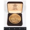Image 1 : #1171 1988 CALGARY OLYMPIC GAMES MEDAL CASED