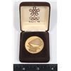 Image 1 : #1173 1988 CALGARY OLYMPIC CEREMONIES MEDAL CASED