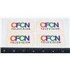 Image 1 : #1177 CFCN TELEVISION CALGARY STICKERS UNUSED