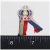 Image 1 : #1185 1930'S CROWN PIN W/ RIBBON CANADIAN BRITISH
