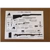 Image 1 : #1208 UNITED STATES RIFLE 7.62MM M14 INFO POSTER