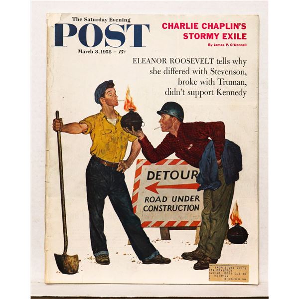 #1228 THE SATURDAY EVENING POST MAGAZINE  MAR 1958