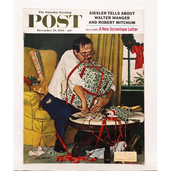 #1229 THE SATURDAY EVENING POST MAGAZINE DEC 1959