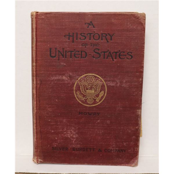 #1233 HISTORY OF THE UNITED STATES 1897 BOOK