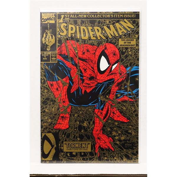 #1243  MARVEL COMICS SPIDER-MAN #1 AUG 1990 GOLD