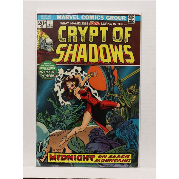#1252 MARVEL COMICS CRYPT OF SHADOWS #1 JAN 1973