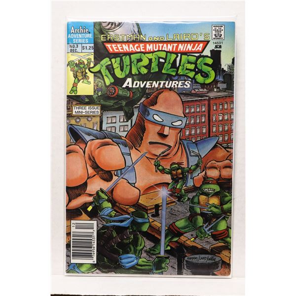 #1263 ARCHIE COMICS TMNT ADVENTURES #3 OF #3 1988