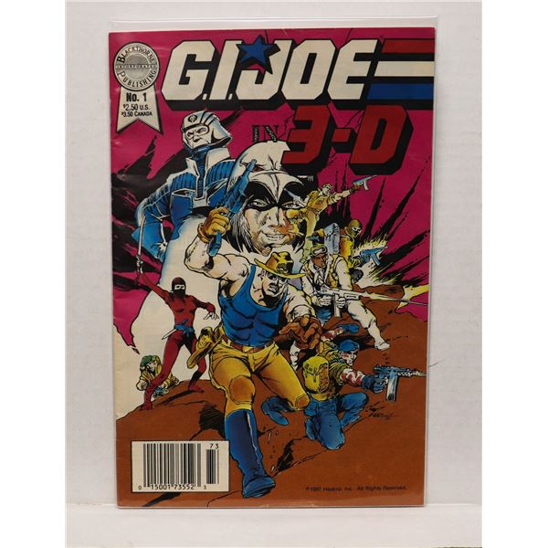 #1276 BLACKTHORNE PUBLISHING GI JOE IN 3D #1 1987