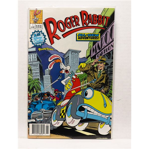 #1278 DISNEY COMICS ROGER RABBIT #1 1990 NEWSSTAND
