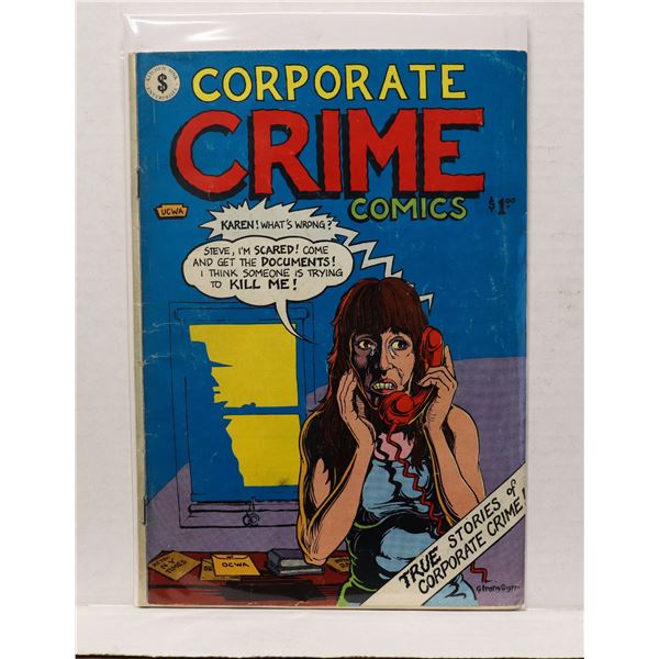 #1352 KITCHEN SINK CORPORATE CRIME COMICS 1977