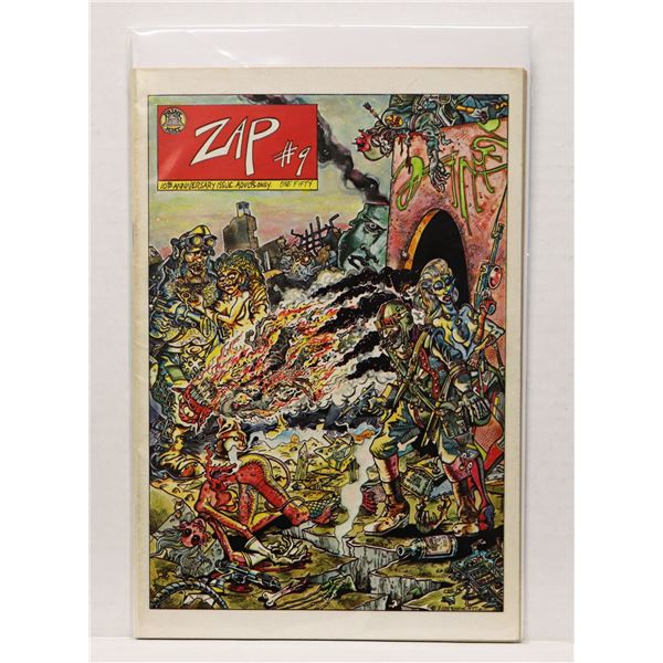 #1361 PRINT MINT ZAP COMIX #9 1978 UNDERGROUND