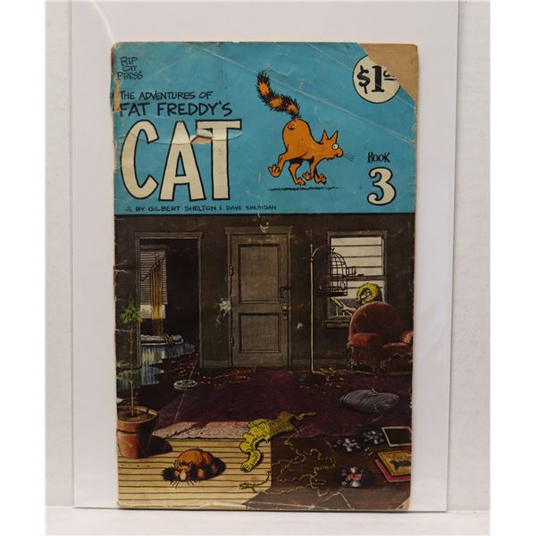 #1364 RIP OFF PRESS  FAT FREDDY'S CAT #3 1981 WORN