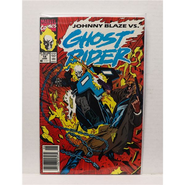 #1637  MARVEL COMICS GHOST RIDER #14 JUNE 1991