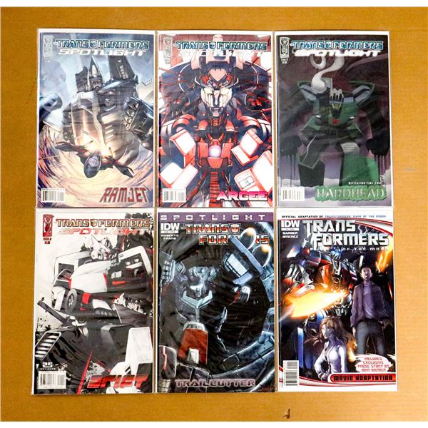 X6 TRANSFORMERS COMICS